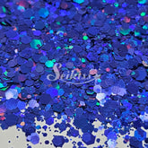 Kingdom Galaxy™ Holographic Chunky Glitter - Blue Glitter